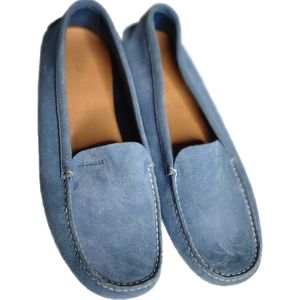 Jil Sander amazing rare blue suede driving loafers Women's  Size 40